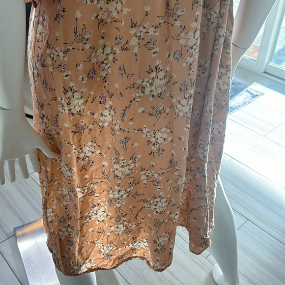 Floral Print Kimono With Drawstring Waist Tie American Eagle O/S - Picture 5 of 11